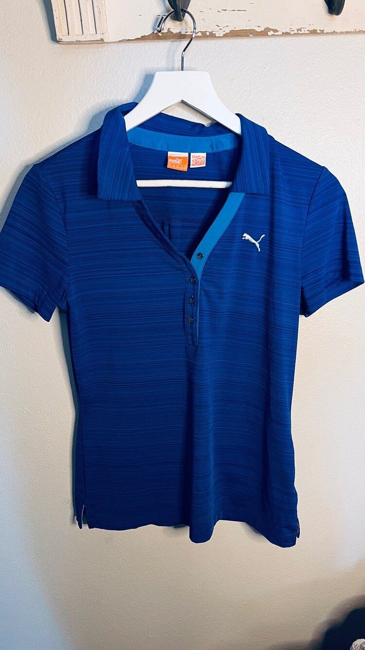Puma Blue Polo Golf Shirt Women's Size 6